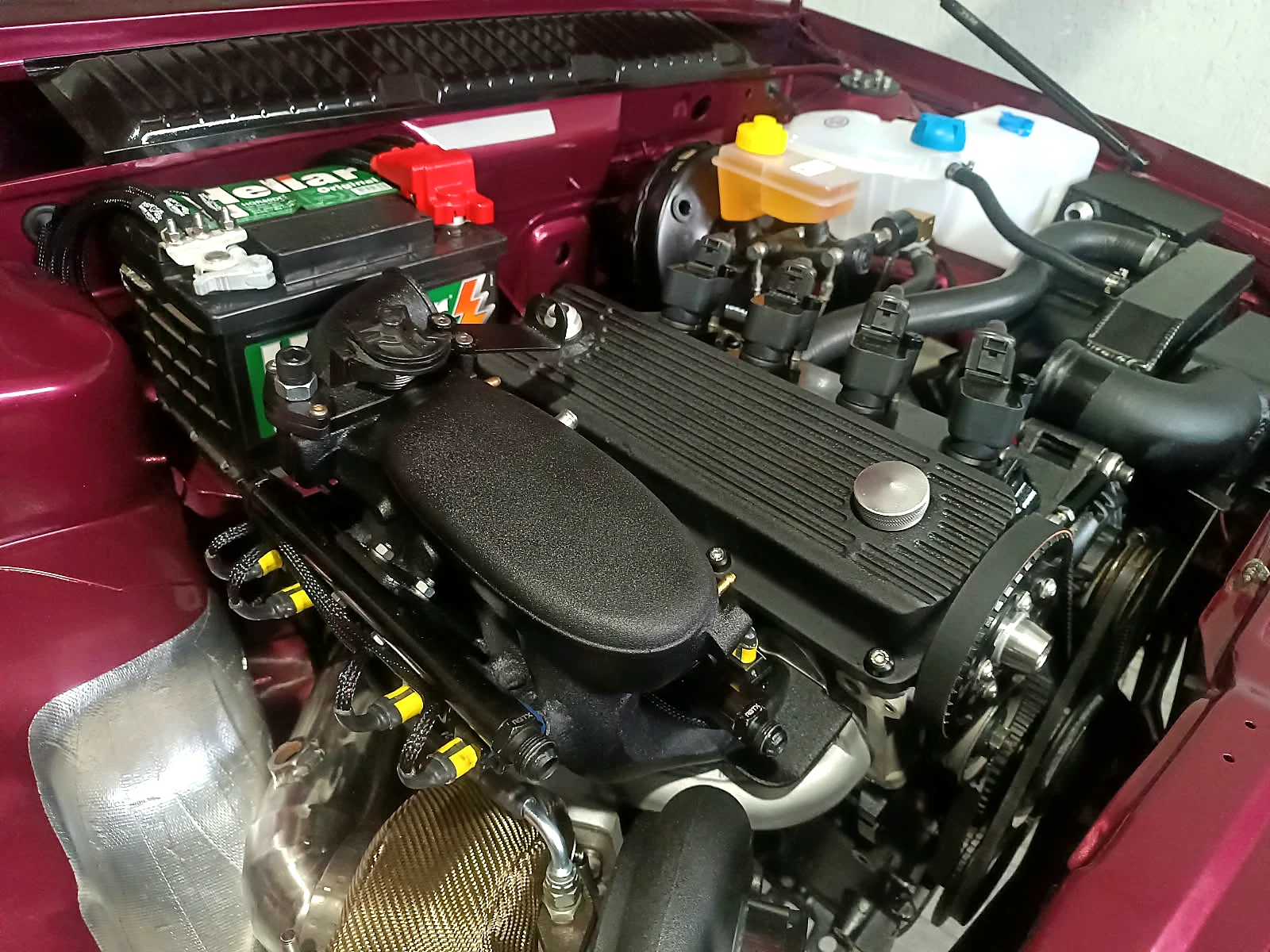 Detalhe de motor preparado pela Akira Motors